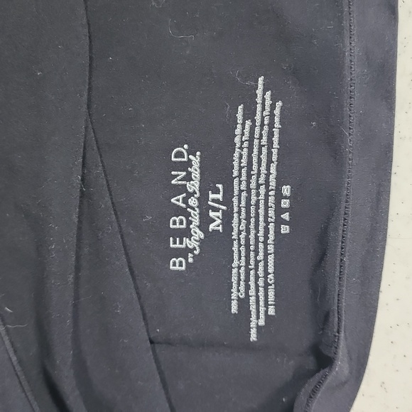 Ingrid & Isabel Beband Black Belly Band Medium/Large M/L - Picture 2 of 2